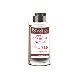 Гель для душа Ecvols №715 с эфирными маслами (Базилик-анис), с эффектом без слез 460 мл